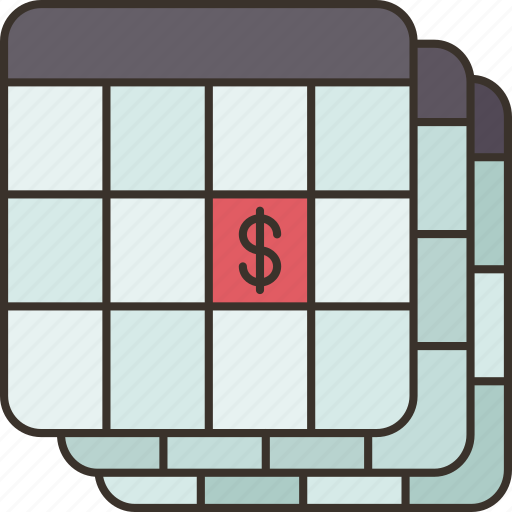 Monthly, payment, salary, schedule, payroll icon - Download on Iconfinder