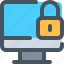 computer, lock, money, padlock, pay, payment, payment icon 