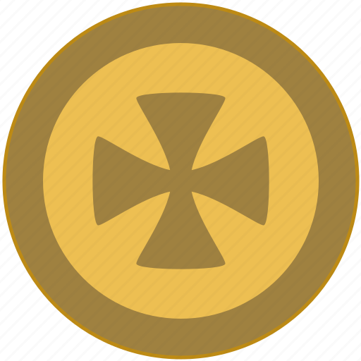 Coin, cross, exchange, money, religion icon - Download on Iconfinder