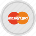 finance, label, mastercard, payment, round, service