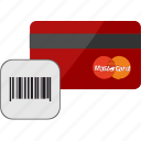 banking, barcode, card, credit, scan, service