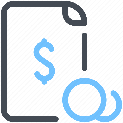 Check, coins, document, list, money, payment, shop icon - Download on Iconfinder