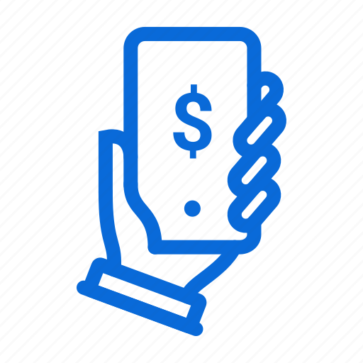 Hand, mobile, online, payment icon - Download on Iconfinder