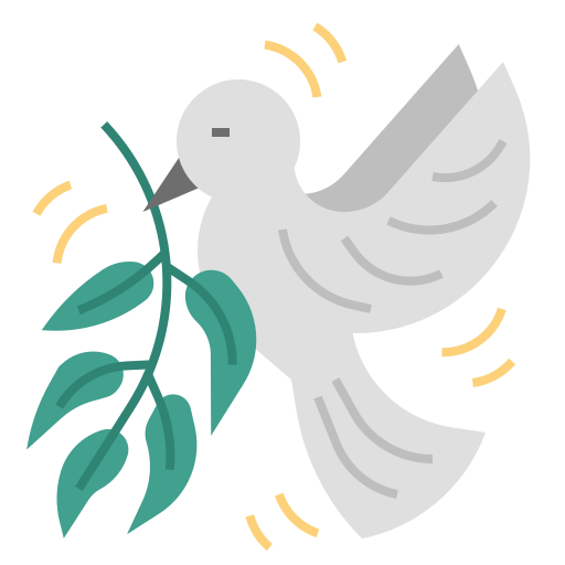 Peace, hope, pigeon, dove, peaceful, freedom, world peace day icon - Free download