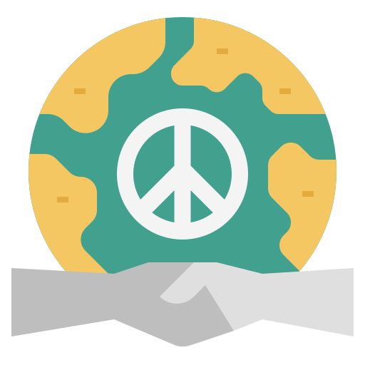 Peace, earth, global, world, cooperate, peace on earth, peace day icon - Free download