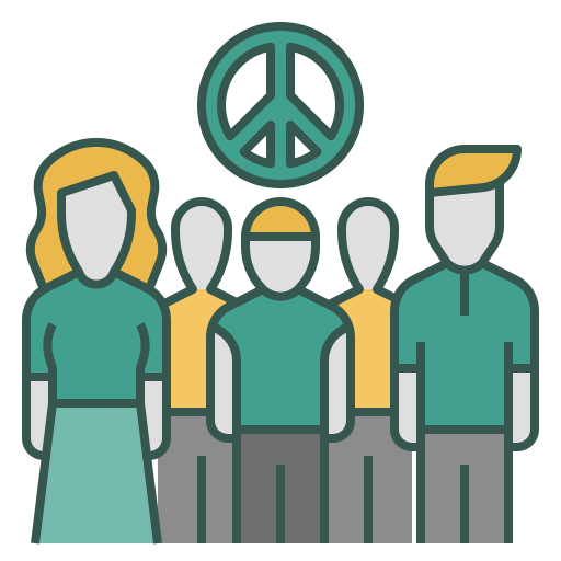 Peace, citizen, people, organization, societal, population, diversity icon - Free download