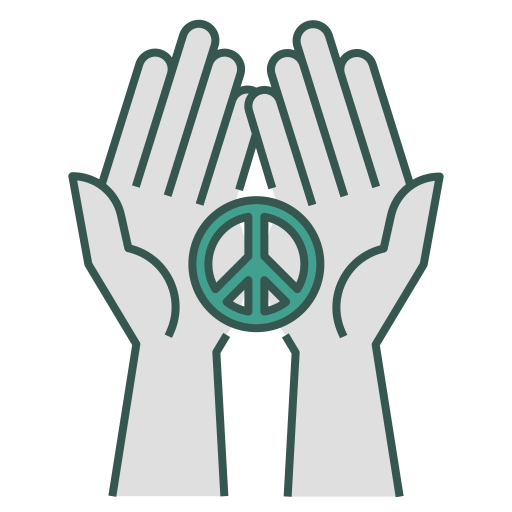 Peace, charity, freedom, liberty, world peace, peace day, peace sign icon - Free download