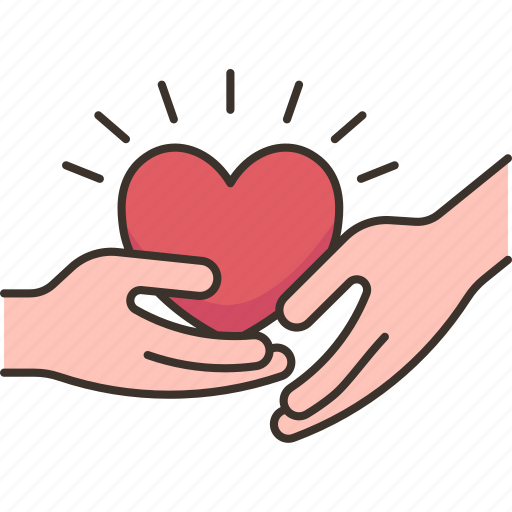 Heart, support, share, mercy, kindness icon - Download on Iconfinder