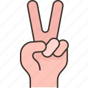 peace, hand, victory, finger, gesture