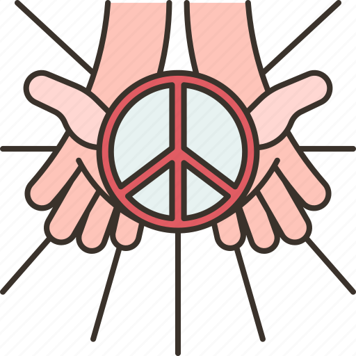 Peace, pacifism, antiwar, support, love icon - Download on Iconfinder