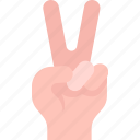 peace, hand, victory, finger, gesture