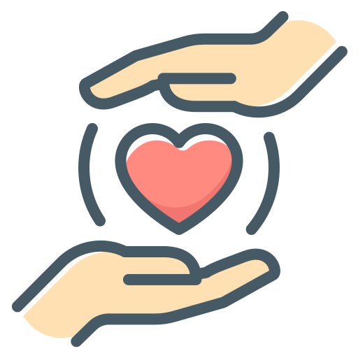 Love, care, hands, volunteering, heart icon - Free download