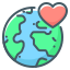 planet, earth, heart, love, world, peace 