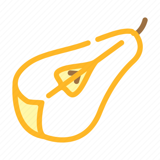 Cut, pear, fruit, half, food, slice icon - Download on Iconfinder