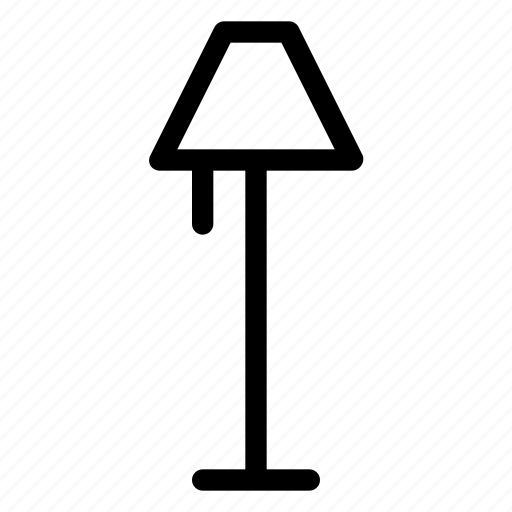 Furniture, home, lamp, light, stand icon - Download on Iconfinder