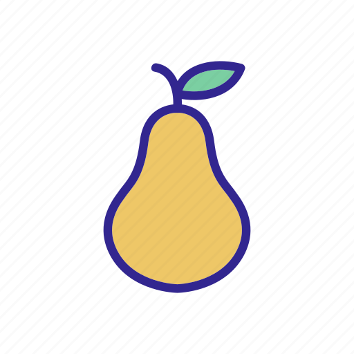Cut, fruit, growing, juice, outline, pear, pieces icon - Download on Iconfinder