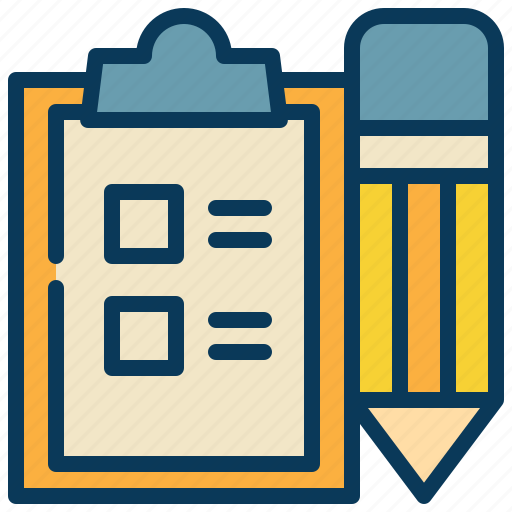 Clipboard, check, pencil, work, list icon - Download on Iconfinder