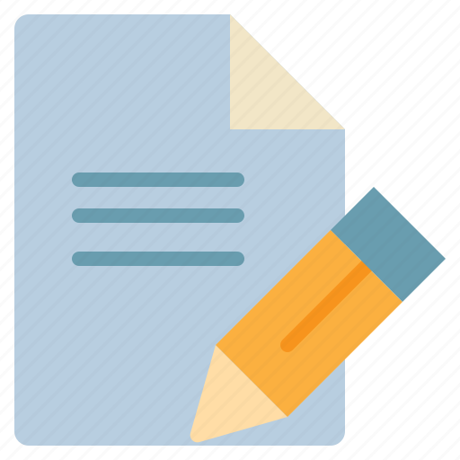 Paper, write, pencil, document, edit icon - Download on Iconfinder