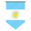 country, flag, world, flags, pennant, national, argentina 