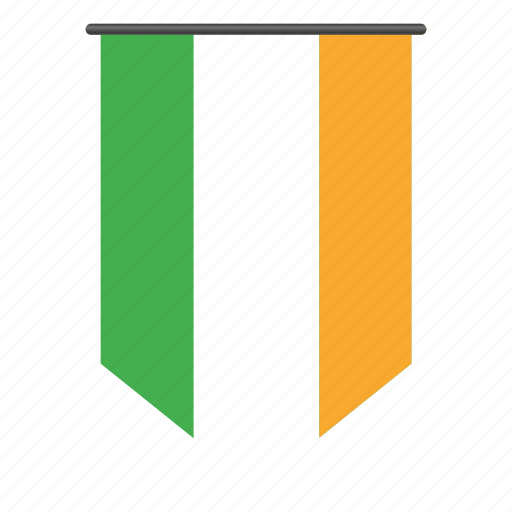 Country, ireland, flag, world, flags, pennant, national icon - Download on Iconfinder