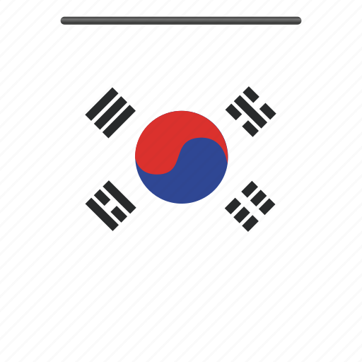 Country, south korea, flag, world, flags, pennant, national icon - Download on Iconfinder
