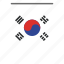 country, south korea, flag, world, flags, pennant, national 