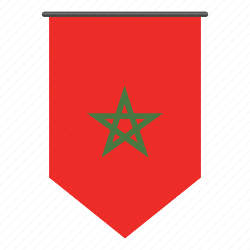 Country, morocco, flag, world, flags, pennant, national icon - Download on Iconfinder