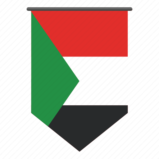 Country, flags, sudan, world, flag, pennant, national icon - Download on Iconfinder
