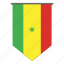 country, flag, world, flags, pennant, national, senegal 