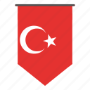 country, turkey, flag, world, flags, pennant, national
