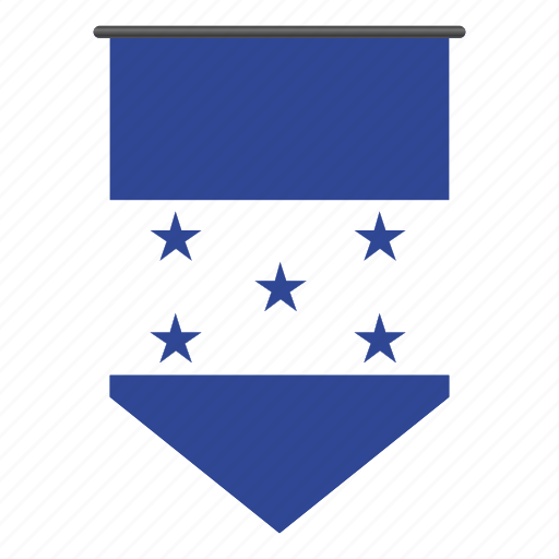 Country, honduras, flag, world, flags, pennant, national icon - Download on Iconfinder