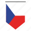 country, czech republic, flag, world, flags, pennant, national 