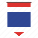 country, tailand, flag, world, flags, pennant, national