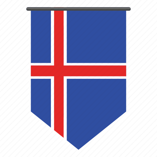 Country, flag, iceland, world, flags, pennant, national icon - Download on Iconfinder