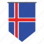 country, flag, iceland, world, flags, pennant, national 