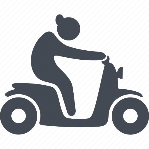 Pensioners, retiree, scooter, motorcycle, ride icon - Download on Iconfinder