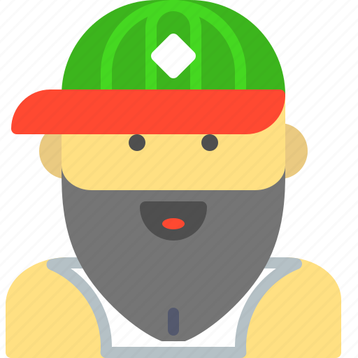 Basketball, bearded, hat, hipster, sport icon - Download on Iconfinder