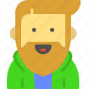 bearded, character, hairstyle, hipster