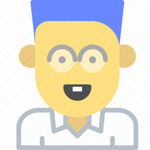Glasses, nerd, science, student icon - Download on Iconfinder