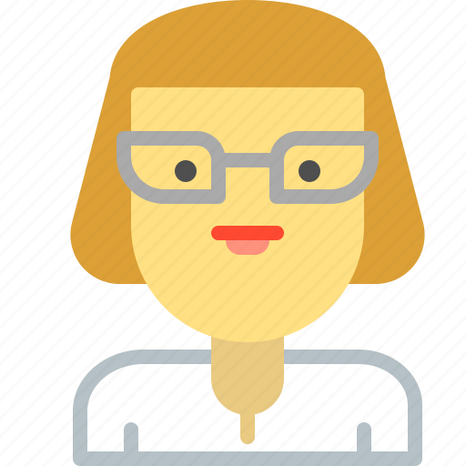 Education, glasses, school, secretary, teacher icon - Download on Iconfinder