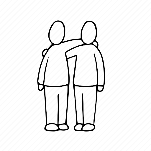 Couple, friends, friendship, hug, people, person icon - Download on Iconfinder