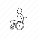disabled, medical, people, person, wheelchair