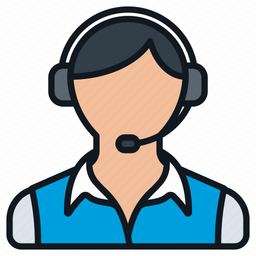 Business, casual, contact, female, headset, headshot, profile icon - Download on Iconfinder