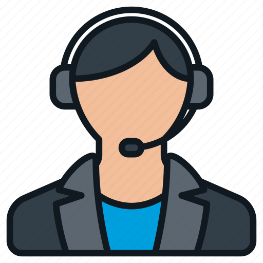 Business, contact, female, formal, headset, headshot, profile icon - Download on Iconfinder