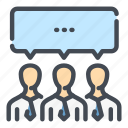 communication, conversation, forum, group, message, people, team