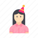 woman birthday, cake, balloons, christmas, birthday, holiday, happy, celebration