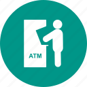 atm, card, cash, money, receipt, transaction, withdraw
