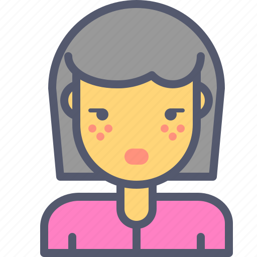 Asiatic, female, freckle, girl icon - Download on Iconfinder