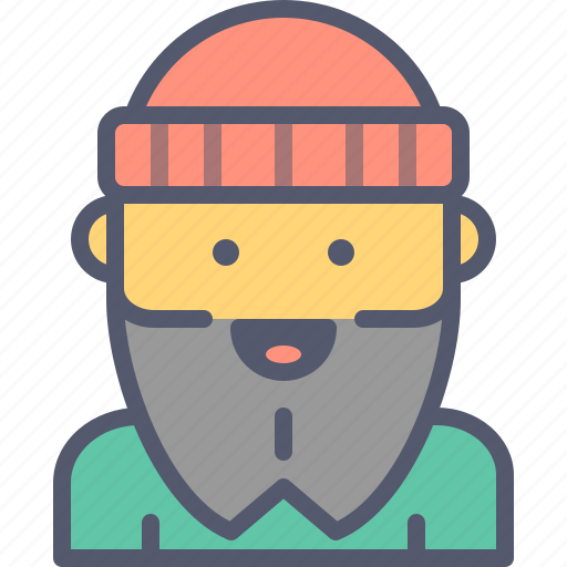 Bearded, furcap, hipster, winter icon - Download on Iconfinder