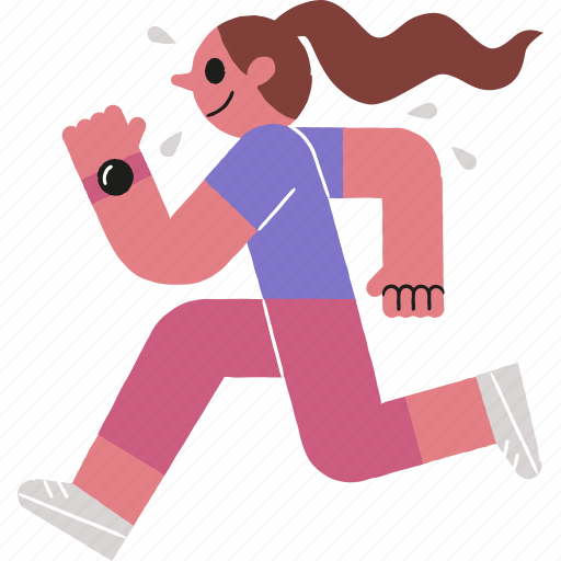 Running, woman, boy, exercise icon - Download on Iconfinder